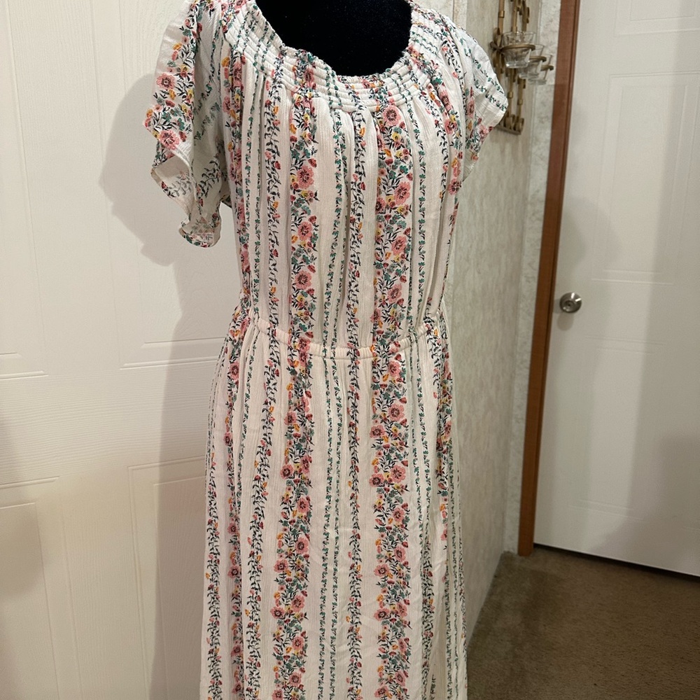 Floral Striped Dress